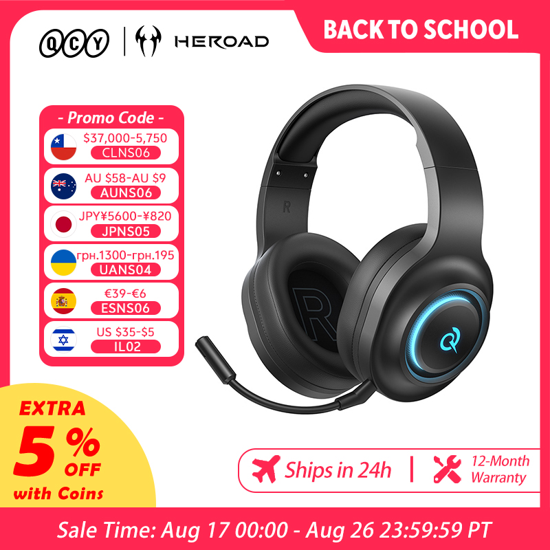 Gaming Headset Rgb - QCY Heroad V200 Gaming Headset with