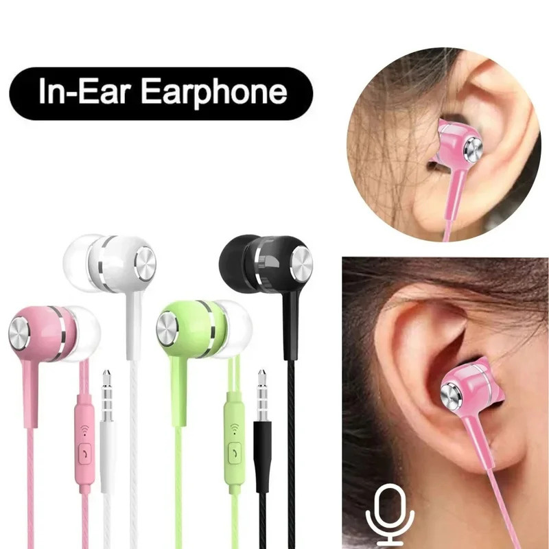 Noise Cancelling Headphone - 1/2/3/4Pcs 3.5mm Wired Earphone In Ear