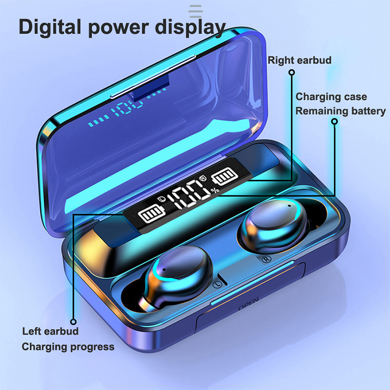 2026 F9 Wireless Earphones LED - Wireless Earbuds Tws review and price