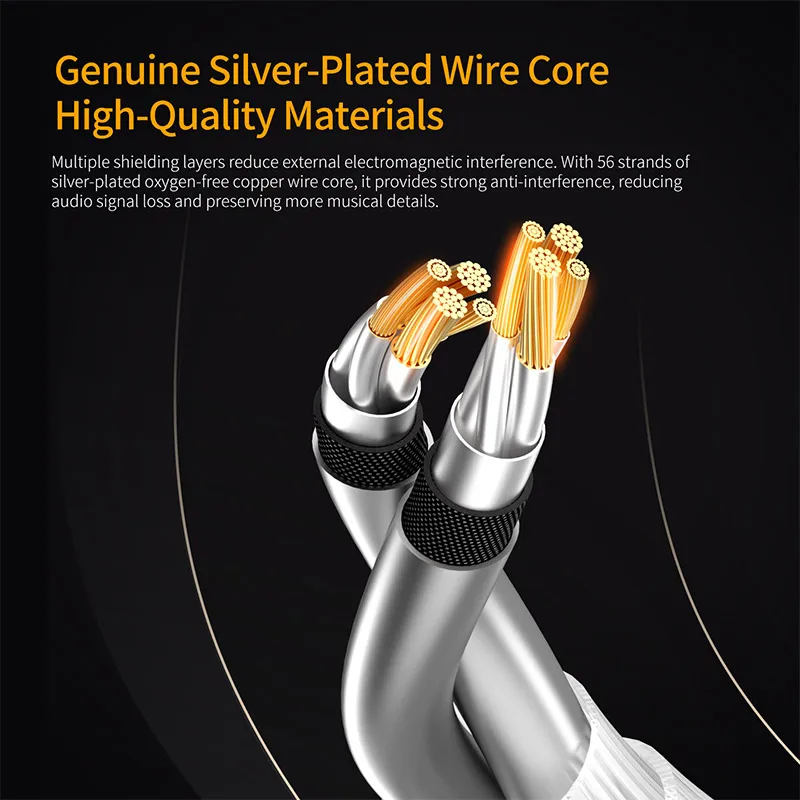 KZ Earphones Cable OFC Silver  - Usb C Earphone review and price