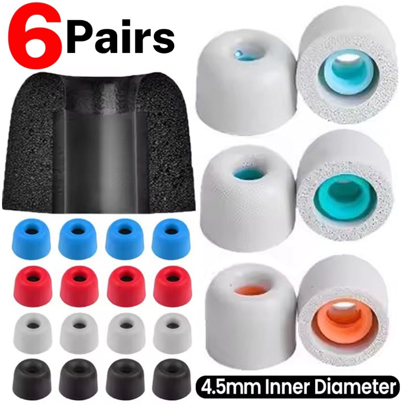 6/1Pairs Soft Memory Foam Earb - Earphone Foam Tip review and price