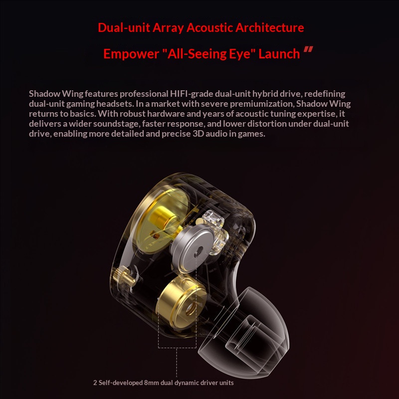 KZ Shadow Wing Earphone Wired  - Wired Earphone Mic review and price