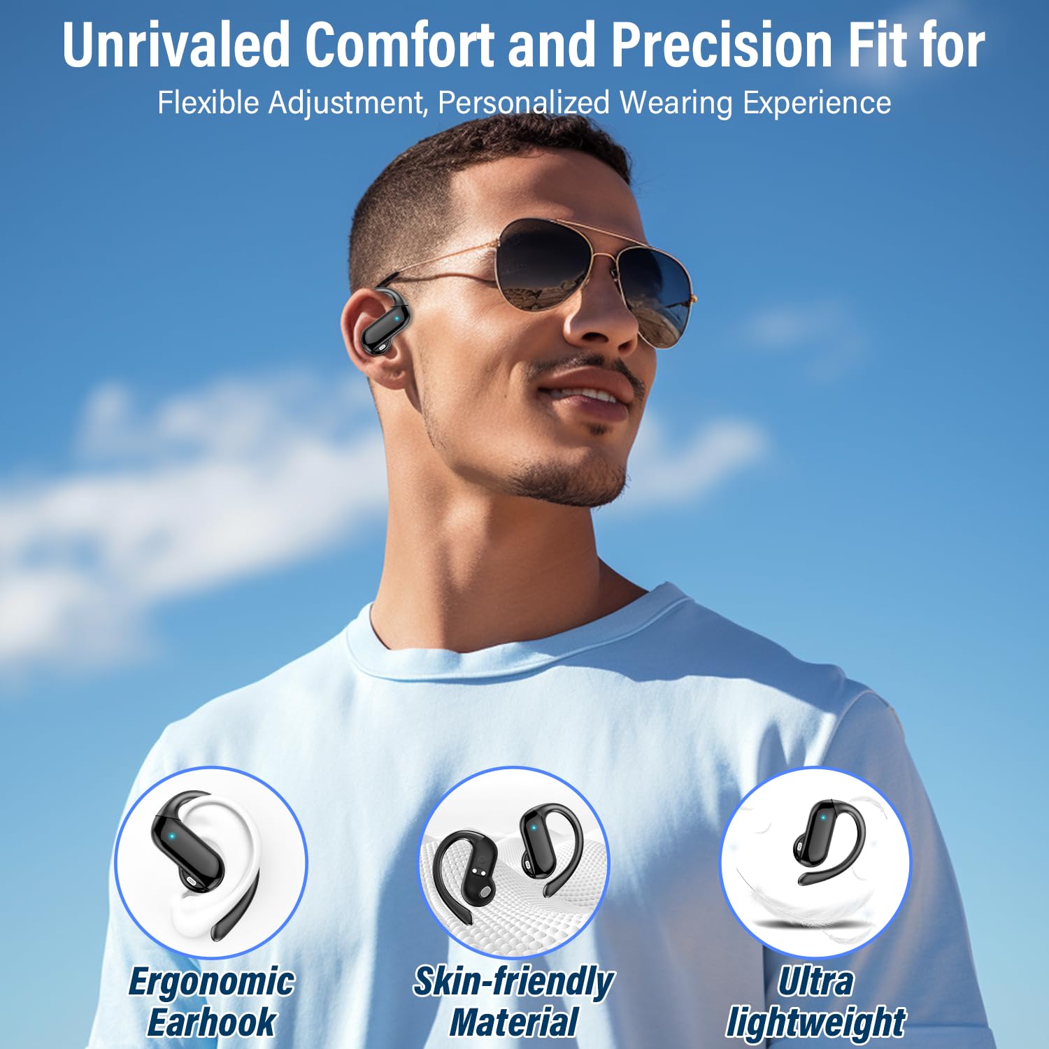 2026 Open-Ear Earbuds Bluetoot - Sports Earphone Hook review and price