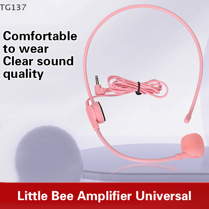 1Pcs 3.5MM Pink Headworn Wired - Wired Earphone Mic review and price